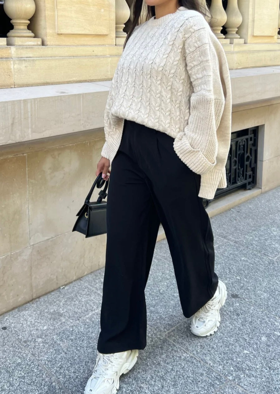 AMBER OVERSIZED TRUI BEIGE