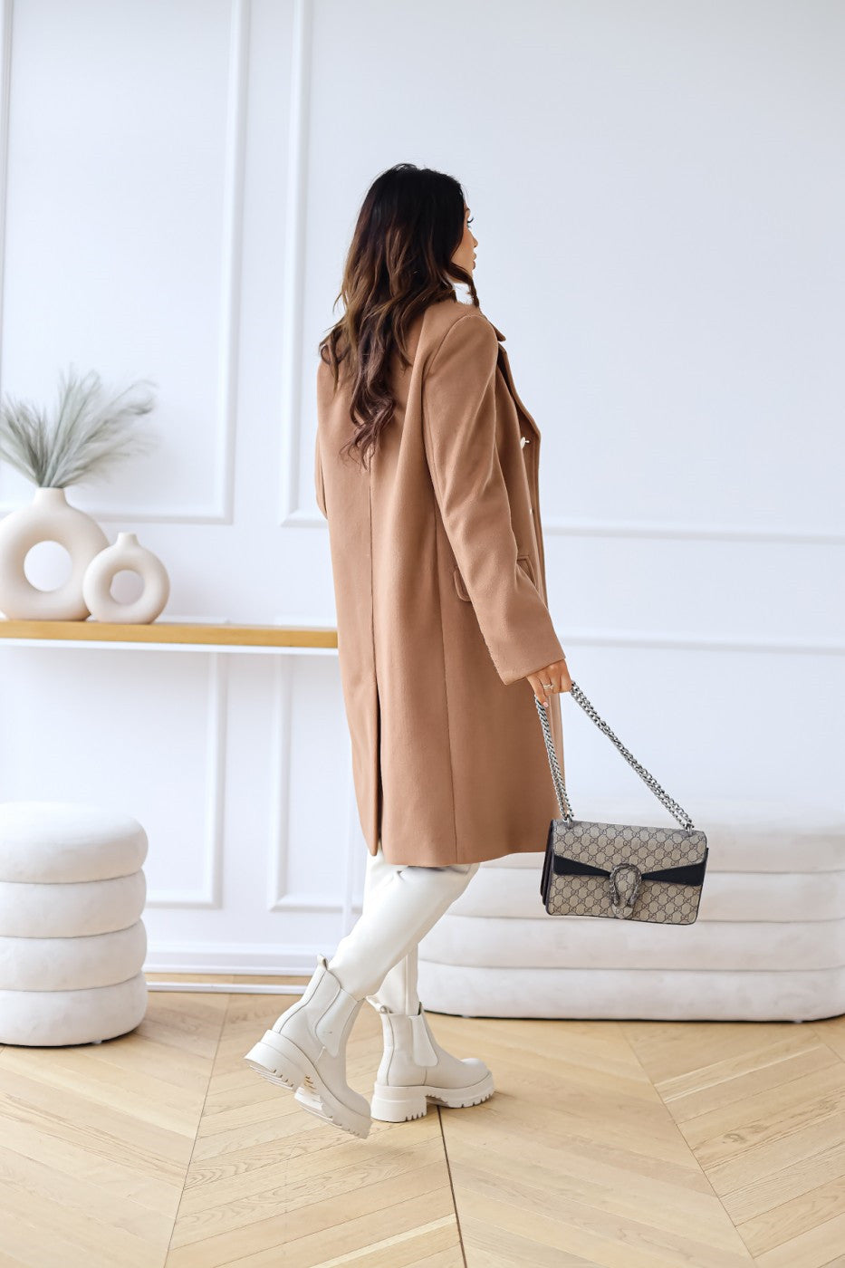 WOOLEN DOUBLE BUTTON COAT