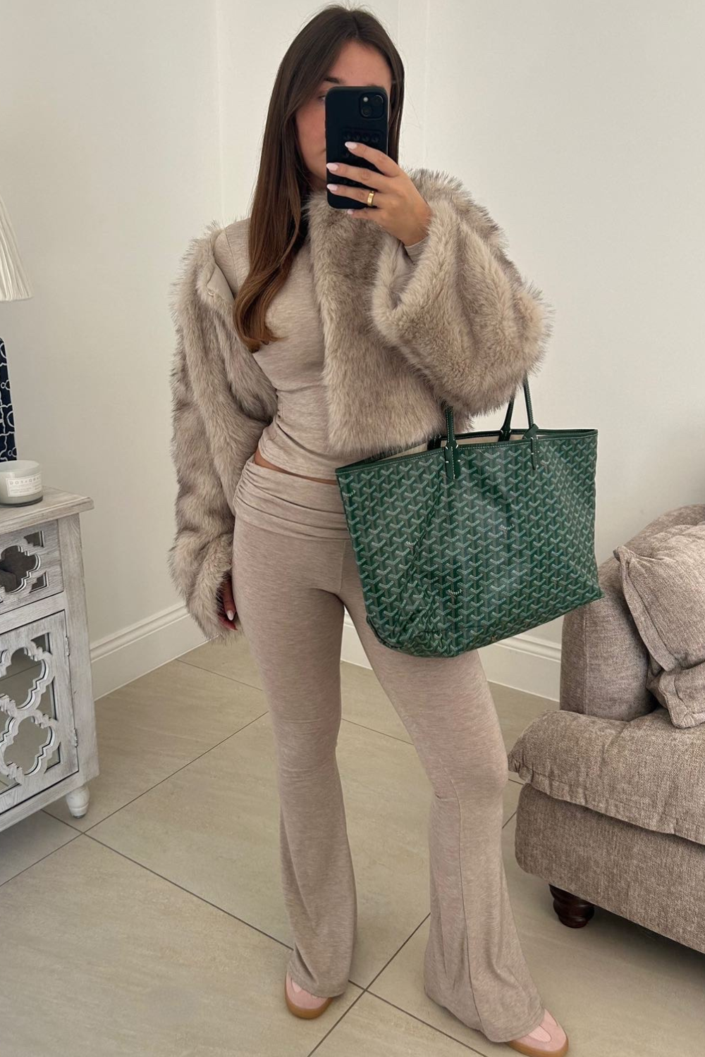 LAUREN BEIGE FAUX FUR