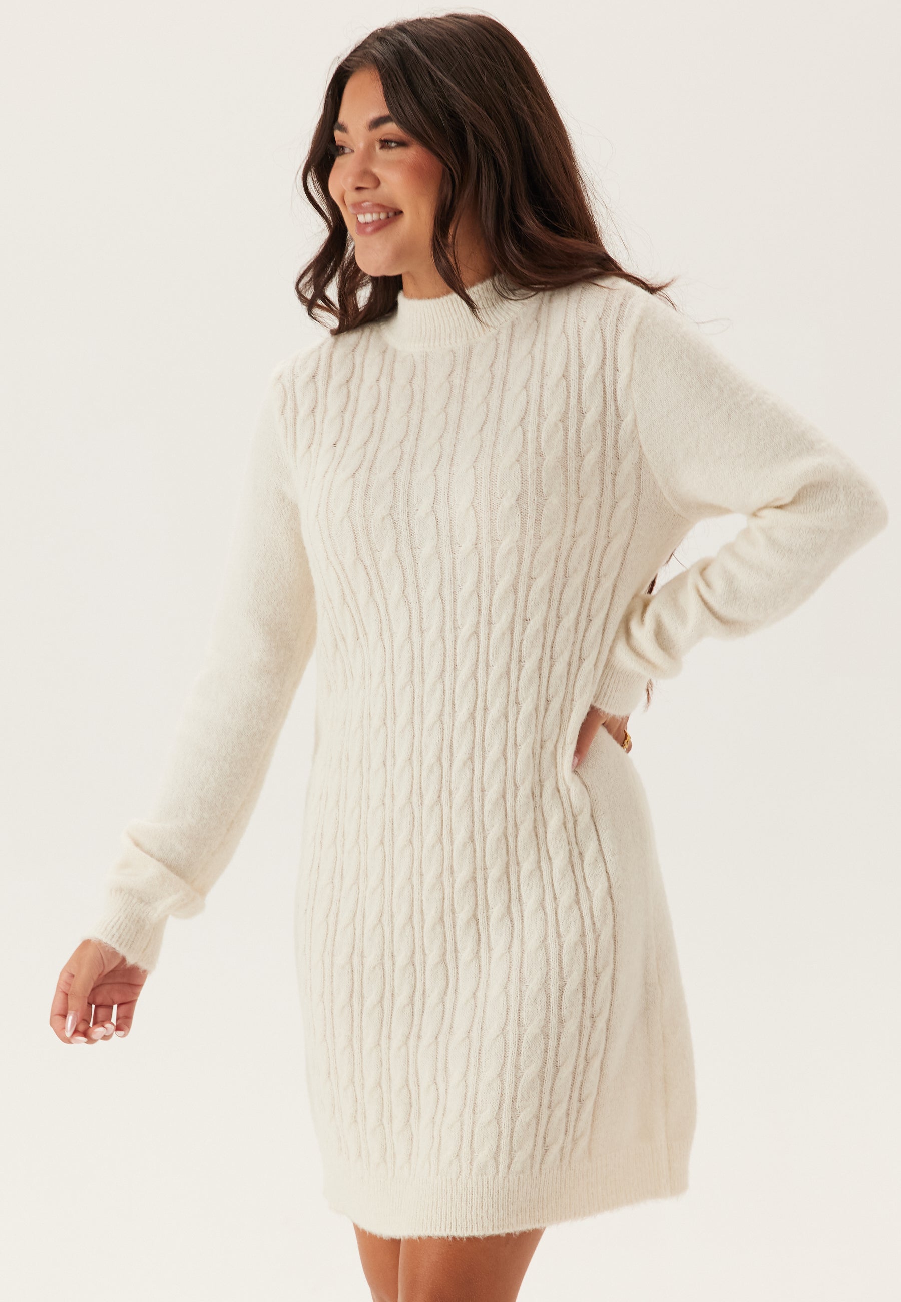 Cable Knit Sweater Dress