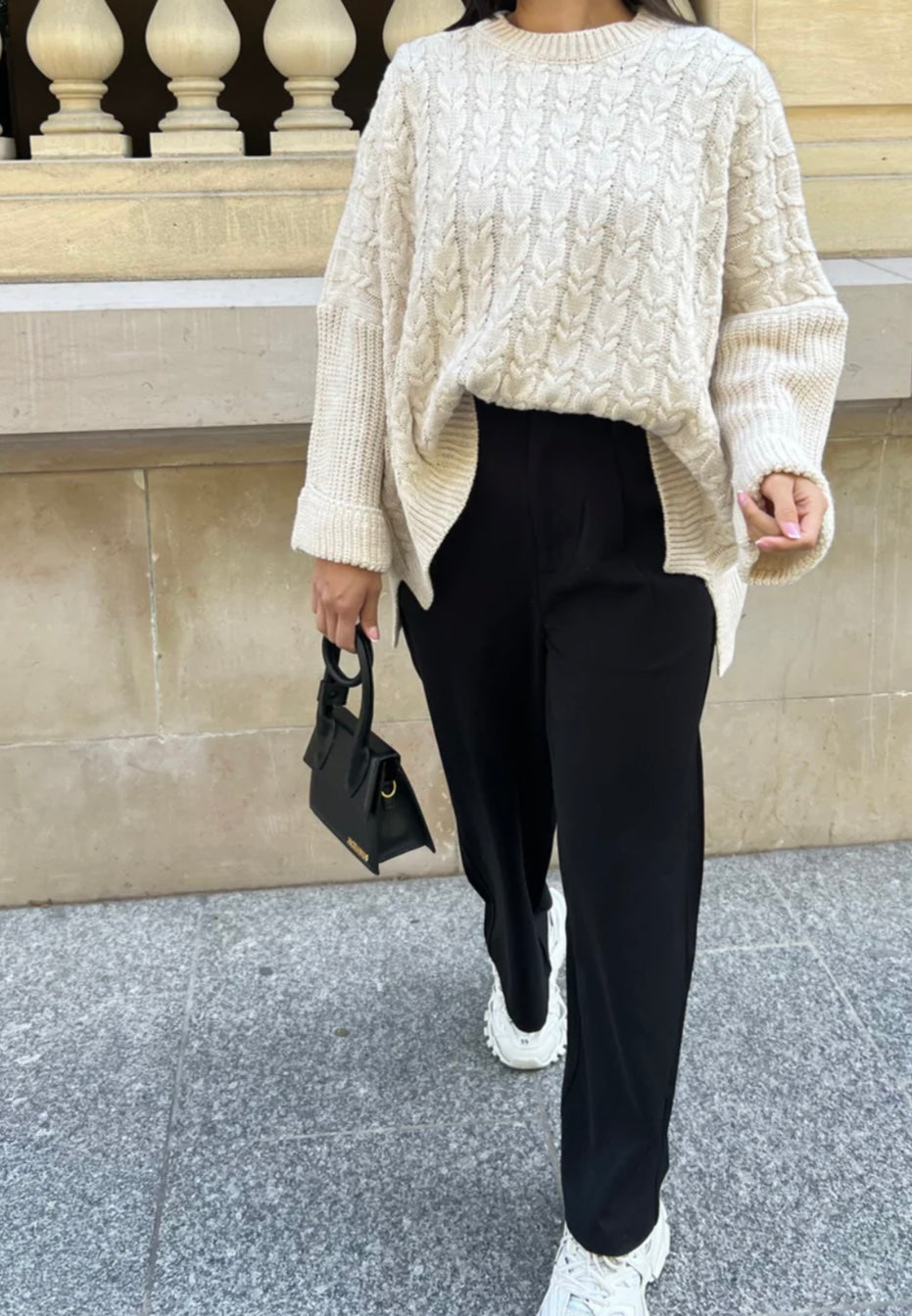 AMBER OVERSIZED TRUI BEIGE