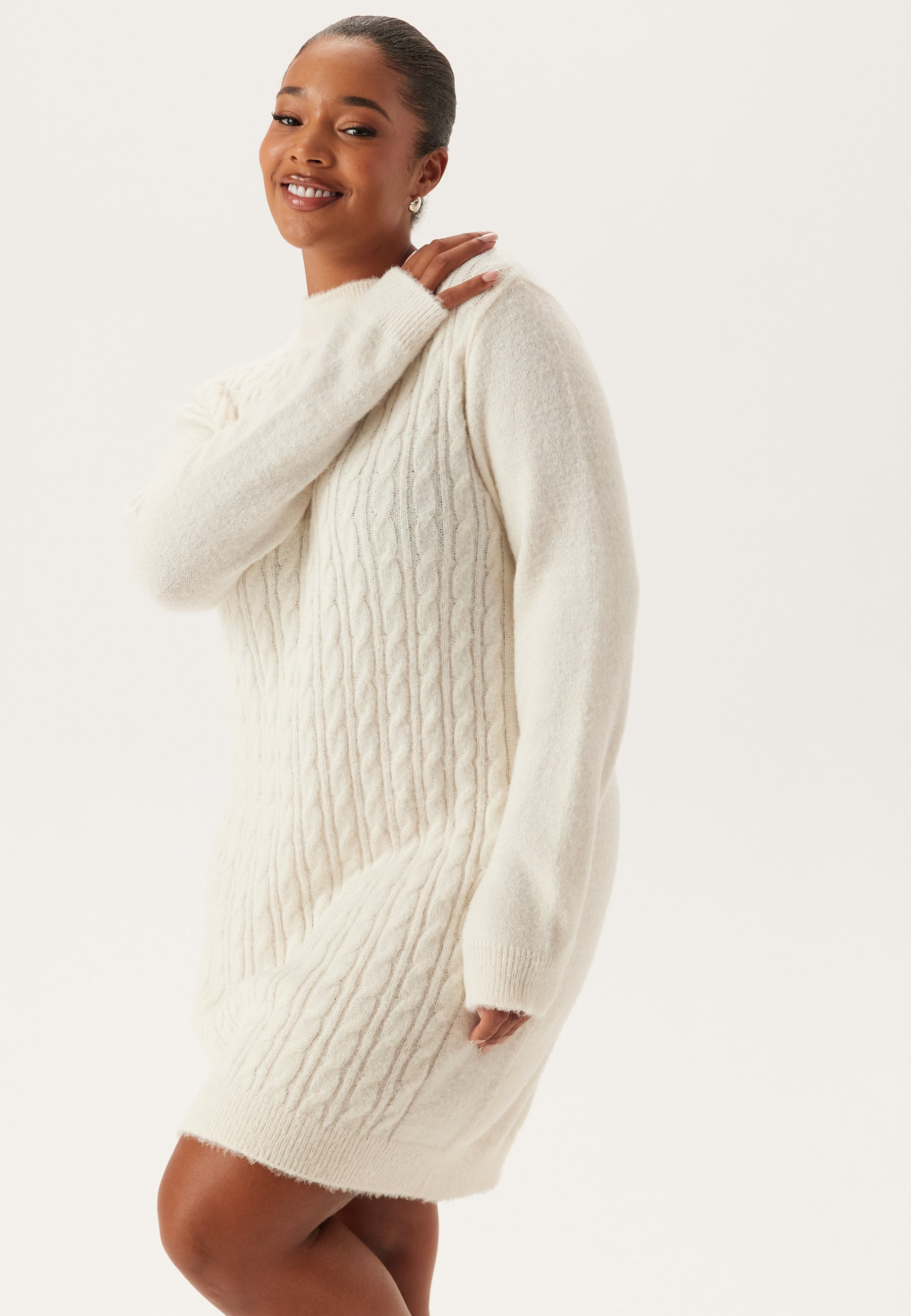 Cable Knit Sweater Dress