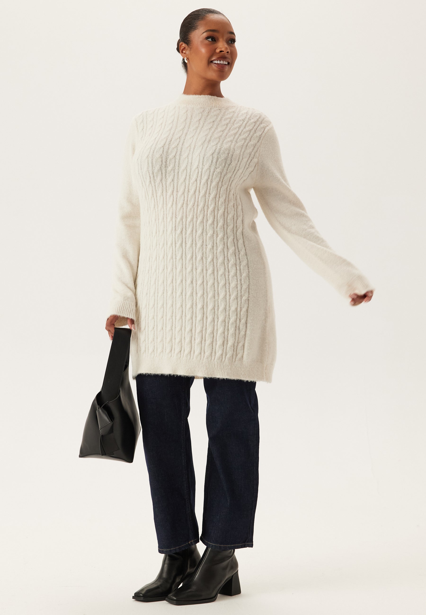 Cable Knit Sweater Dress