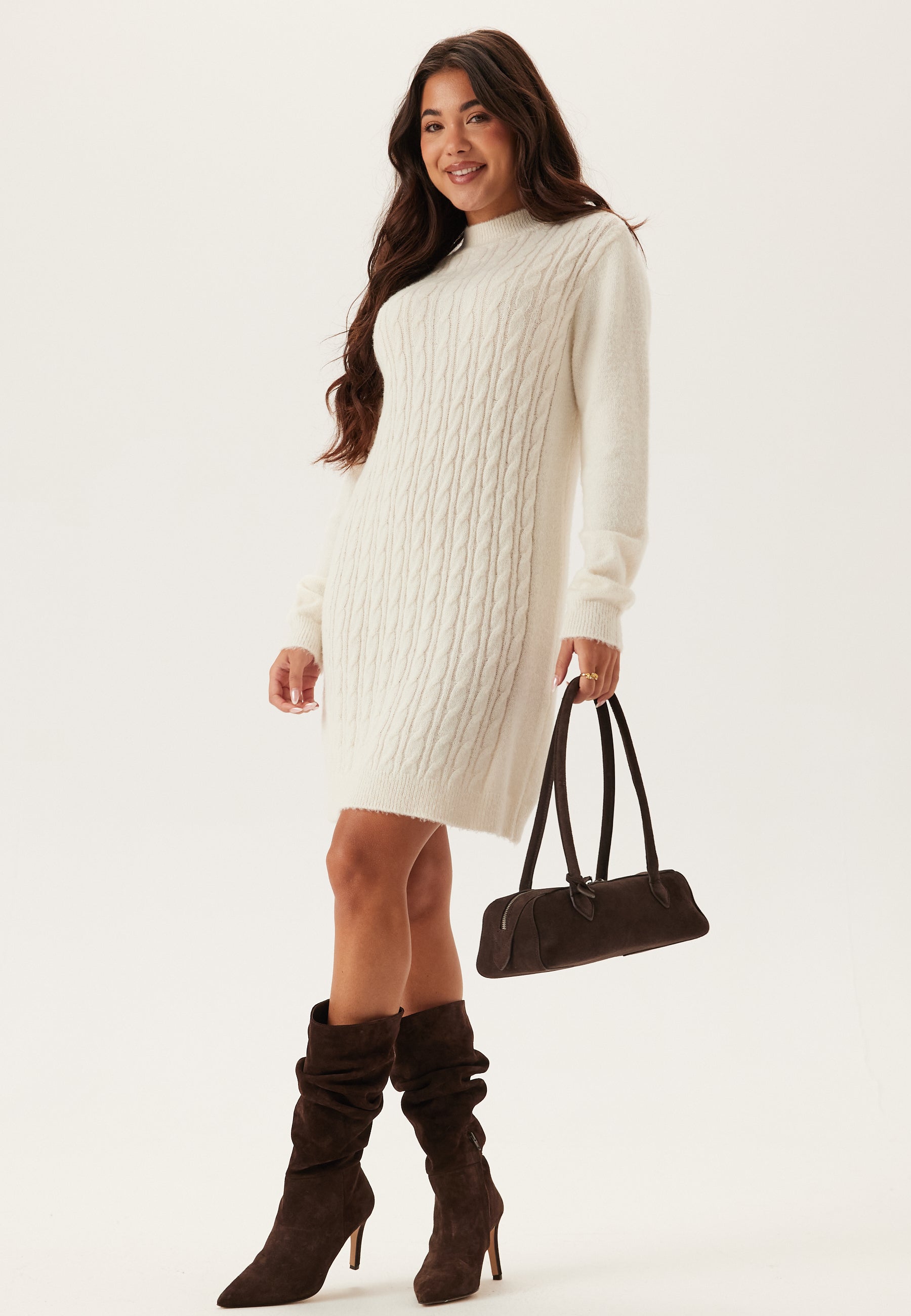 Cable Knit Sweater Dress